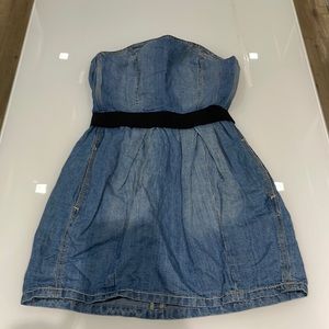 Etoile Isabel Marant Chambray Denim Strapless Mini Dress size 0! Worn once.